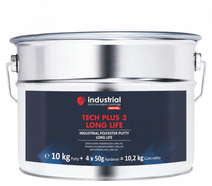 TECH PLUS 3 LONG LIFE Шпатлівка промислова лонг лайф 10,2 кг